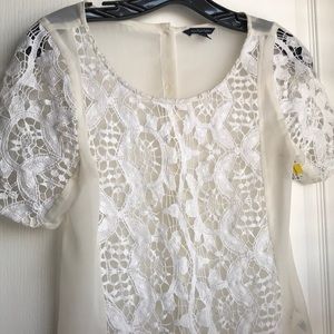 American Eagle Outfitters | White lace blouse